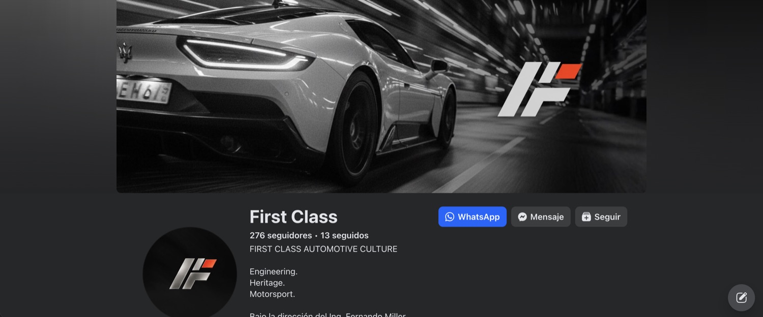 Página de Facebook de First Class